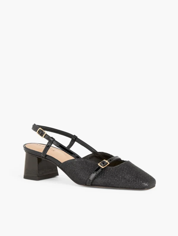 Carlye Buckle Block Heel Pumps - Image 2