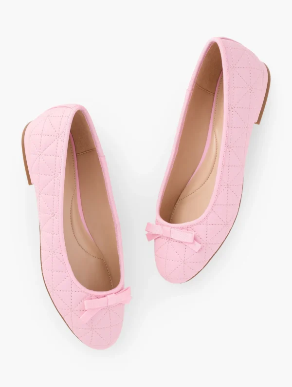 Madison Quilted Nappa Ballet Flats