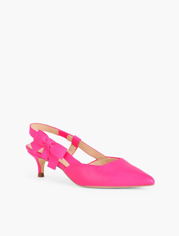 Sylvie Bow Slingback Nappa Pumps - Image 2