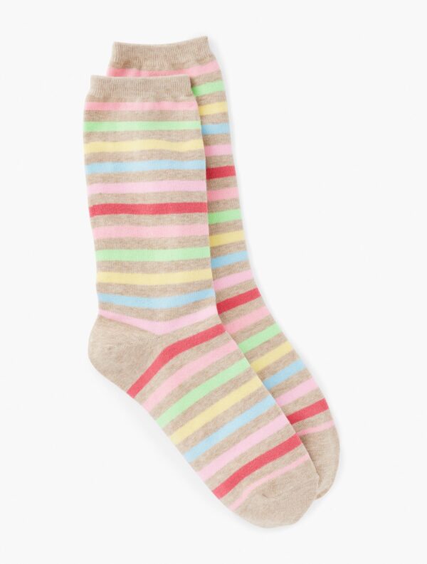 Happy Stripe Trouser Socks